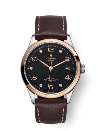 Replica Replica Tudor 1926 36 Stainless SteelRose GoldBlack DiamondStrap Watch 91451 0008 Best Buy Cheap Price Replica Watch