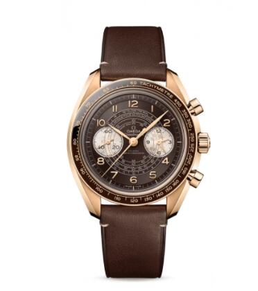 Replica Omega Speedmaster Chronscope Master Chronometer Bronze Gold Replica Watch 32992435110001 Best Buy Cheap Price Replica Watch