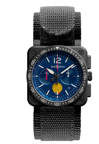 Replica Bell and Ross BR 03 94 PATROUILLE DE FRANCE Replica Watch BR0394 PAF1 CESRB ultra resilient black synthetic fabric Best Buy Cheap Price Replica Watch