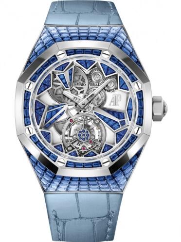 Replica Audemars Piguet Royal Oak Concept Flying Tourbillon White Gold Baguette Sapphire Replica Watch 26228BCSSD314CR01 Best Buy Cheap Price Replica Watch