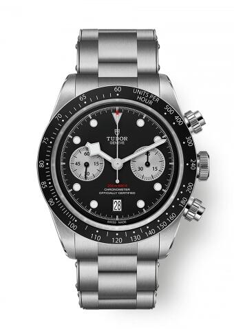 Replica Tudor Heritage Black Bay Black Chronograph Inverted Panda Bracelet Replica Watch 79360N 0001 Best Buy Cheap Price Replica Watch