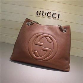 Replica Gucci Soho Medium Tote Bag Calfskin Leather 308982 Apricot [308982 20170719] 28900 : Purse Valley,Designer Replica Handbags,Premium Replica Handbags at PurseValley