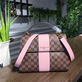 Replica N64417 LV Louis Vuitton Damier Bond Street Bag Real Leather Handbag Pink 6700 [LV1375] 29900 : Purse Valley,Designer Replica Handbags,Premium Replica Handbags at PurseValley