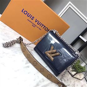 Replica replica Louis Vuitton LV Twist PM Handbag Real Leather Chain Shoulder Bag M54730 Navy [LV1745] 36900 : Purse Valley,Designer Replica Handbags,Premium Replica Handbags at PurseValley