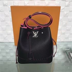 Replica Louis Vuitton Soft Calfskin LOCKME BUCKET M54687 Black [M54687 20170719] 36900 : Purse Valley,Designer Replica Handbags,Premium Replica Handbags at PurseValley