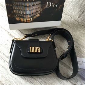 Replica Christin Dior Calfskin Leather Shoulder Bag A0651 Black [A0651 20170728] 34900 : Purse Valley,Designer Replica Handbags,Premium Replica Handbags at PurseValley