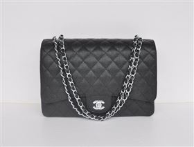 Replica Chanel 58601 maxi large leather classic handbag black bag 5670 [chanel58a] 20500 : Purse Valley,Designer Replica Handbags,Premium Replica Handbags at PurseValley
