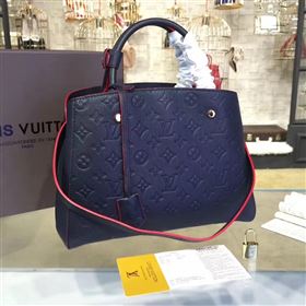 Replica LV Louis Vuitton Montaigne Handbag Monogram Leather Tote Bag Navy M42746 6795 [LV1470] 39900 : Purse Valley,Designer Replica Handbags,Premium Replica Handbags at PurseValley