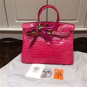 Replica Hermes crocodile Birkin red paint bag 5241 [hermes350a] 29500 : Purse Valley,Designer Replica Handbags,Premium Replica Handbags at PurseValley