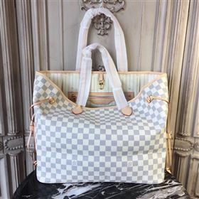 Replica LV Louis Vuitton Monogram Neverfull 40 GM Handbag N41360 Damier Bag White 6629 [LV1304] 19900 : Purse Valley,Designer Replica Handbags,Premium Replica Handbags at PurseValley