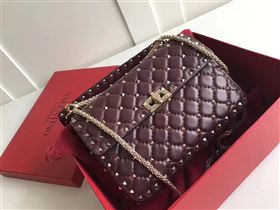 Replica Valentino wine rockstud tote 24cm shoulder bag 4877 [VALENTINO3a] 34500 : Purse Valley,Designer Replica Handbags,Premium Replica Handbags at PurseValley