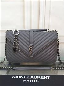 Replica YSL large gray shoulder College bag 4717 [YSL15a] 24000 : Purse Valley,Designer Replica Handbags,Premium Replica Handbags at PurseValley