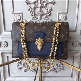 Replica M44038 LV Louis Vuitton Victoire Chain Handbag Monogram Leather Shoulder Bag Navy 6802 [LV1477] 33900 : Purse Valley,Designer Replica Handbags,Premium Replica Handbags at PurseValley