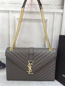 Replica YSL large gray College leather bag 4769 [YSL68a] 22500 : Purse Valley,Designer Replica Handbags,Premium Replica Handbags at PurseValley