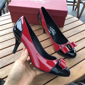 Replica Ferragamo heels paint red black v shoes 4253 [shoes335a] 18500 : Purse Valley,Designer Replica Handbags,Premium Replica Handbags at PurseValley