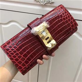 Replica Hermes large crocodile clutch wine bag 5070 [hermes72a] 25000 : Purse Valley,Designer Replica Handbags,Premium Replica Handbags at PurseValley