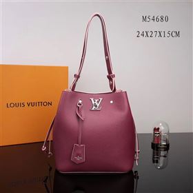 Replica LV Louis Vuitton Lockme Bucket Bag M54680 Leather Handbag Wine [LV1099] 38900 : Purse Valley,Designer Replica Handbags,Premium Replica Handbags at PurseValley