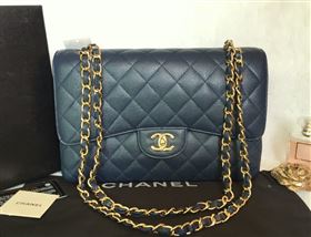 Replica Chanel A36097 caviar lambskin large classic flap handbag blue bag 5811 [chanel221a] 33000 : Purse Valley,Designer Replica Handbags,Premium Replica Handbags at PurseValley