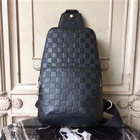 Replica Louis Vuitton Men LV Avenue Sling Bag Damier Leather Handbag Gray N41720 6997 [LV1672] 33900 : Purse Valley,Designer Replica Handbags,Premium Replica Handbags at PurseValley