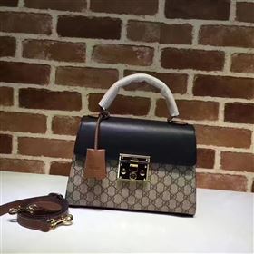 Replica Gucci GG padlock v black flap handle top bag 6367 [GG121a] 26500 : Purse Valley,Designer Replica Handbags,Premium Replica Handbags at PurseValley