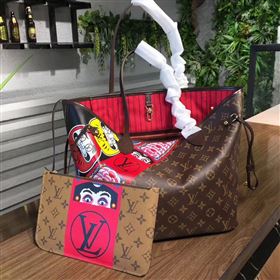 Replica M43499 LV Louis Vuitton Neverfull MM Handbag Monogram KabUSAi Bag Brown 6896 [LV1571] 33900 : Purse Valley,Designer Replica Handbags,Premium Replica Handbags at PurseValley