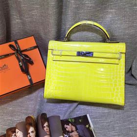 Replica Hermes crocodile yellow Kelly bags 5237 [hermes316a] 29500 : Purse Valley,Designer Replica Handbags,Premium Replica Handbags at PurseValley