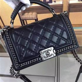 Replica Chanel A67086 lambskin medium chain le boy handbag black bag 5908 [chanel318a] 36000 : Purse Valley,Designer Replica Handbags,Premium Replica Handbags at PurseValley