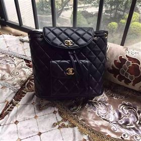 Replica Chanel A46523 lambskin backpack handbag black bag 6043 [chanel453a] 34500 : Purse Valley,Designer Replica Handbags,Premium Replica Handbags at PurseValley