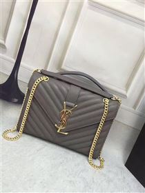 Replica YSL Small gray shoulder College bag 4763 [YSL62a] 21000 : Purse Valley,Designer Replica Handbags,Premium Replica Handbags at PurseValley
