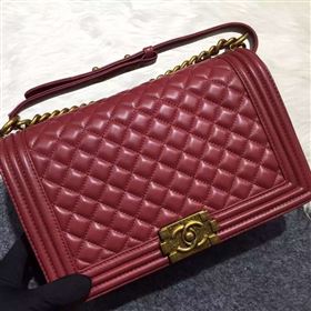 Replica Chanel A67088 lambskin 28cm le boy handbag wine bag 5996 [chanel406a] 33000 : Purse Valley,Designer Replica Handbags,Premium Replica Handbags at PurseValley
