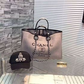 Replica Chanel Large Canvas Tote Shopping Bag CNA1679 Grey [CNA1679 20170914] 20900 : Purse Valley,Designer Replica Handbags,Premium Replica Handbags at PurseValley