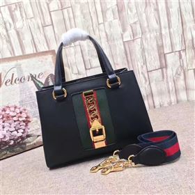 Replica Gucci Sylvie handbag black shoulder bag 6514 [GG268a] 29500 : Purse Valley,Designer Replica Handbags,Premium Replica Handbags at PurseValley