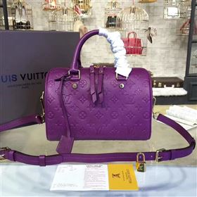 Replica M40792 LV Louis Vuitton Speedy 30 25 Bag Monogram Real Leather Handbag Purple 6748 [LV1423] 39900 : Purse Valley,Designer Replica Handbags,Premium Replica Handbags at PurseValley