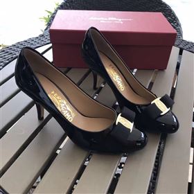 Replica Ferragamo 7cm heels sandals black paint shoes 4301 [shoes383a] 13500 : Purse Valley,Designer Replica Handbags,Premium Replica Handbags at PurseValley