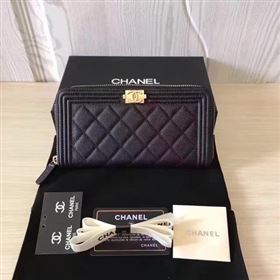 Replica Boy Chanel Zip Around Wallet Cannage Pattern CHA5265 Black [CHA5265 20170624] 15900 : Purse Valley,Designer Replica Handbags,Premium Replica Handbags at PurseValley