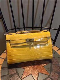 Replica Hermes mini 22cm crocodile yellow Kelly bag 5229 [hermes308a] 25000 : Purse Valley,Designer Replica Handbags,Premium Replica Handbags at PurseValley