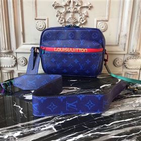 Replica LV Men Louis Vuitton Monogram Zipper Shoulder Bag M42631 Messenger Handbag Blue 6657 [LV1332] 29900 : Purse Valley,Designer Replica Handbags,Premium Replica Handbags at PurseValley