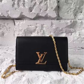 Replica Louis Vuitton LV Chain Louise GM Handbag Real Leather Shoulder Bag Black M51631 6963 [LV1638] 33900 : Purse Valley,Designer Replica Handbags,Premium Replica Handbags at PurseValley