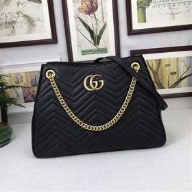 Replica Gucci GG Marmont Medium Matelasse Shoulder Bag 453569 Black [453569 20180101] 30900 : Purse Valley,Designer Replica Handbags,Premium Replica Handbags at PurseValley