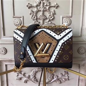 Replica replica Louis Vuitton LV Twist MM Handbag Monogram Chain Shoulder Bag M44214 Brown [LV1792] 38900 : Purse Valley,Designer Replica Handbags,Premium Replica Handbags at PurseValley