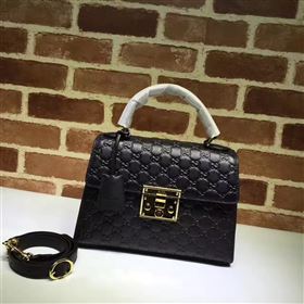 Replica Gucci large black padlock handle top bag 6432 [GG186a] 28000 : Purse Valley,Designer Replica Handbags,Premium Replica Handbags at PurseValley