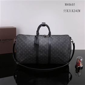 Replica Men LV Louis Vuitton M40605 Keepall 55 Handbag Monogram Travelling Bag Gray [LV1201] 33900 : Purse Valley,Designer Replica Handbags,Premium Replica Handbags at PurseValley