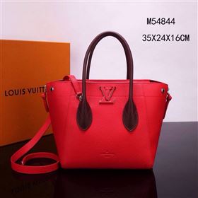 Replica LV Louis Vuitton M54844 Freedom Tote Handbag Real Leather Bag Red [LV1215] 33900 : Purse Valley,Designer Replica Handbags,Premium Replica Handbags at PurseValley