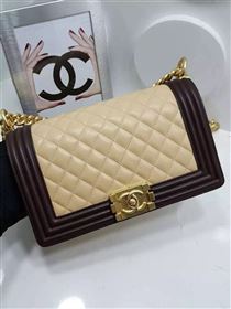 Replica Chanel A67086 lambskin le boy tri handbag apricot bag 6123 [chanel533a] 33000 : Purse Valley,Designer Replica Handbags,Premium Replica Handbags at PurseValley