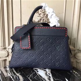 Replica M43738 LV Louis Vuitton Monogram Vosges Bag Real Leather Handbag Navy 6695 [LV1370] 39900 : Purse Valley,Designer Replica Handbags,Premium Replica Handbags at PurseValley