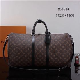 Replica LV Louis Vuitton M56714 Monogram Keepall 55 Travelling Bag Handbag Black [LV1122] 33900 : Purse Valley,Designer Replica Handbags,Premium Replica Handbags at PurseValley