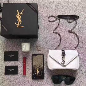 Replica YSL small clutch shoulder white bag 4821 [YSL120a] 22500 : Purse Valley,Designer Replica Handbags,Premium Replica Handbags at PurseValley
