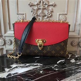 Replica M43713 LV Louis Vuitton Monogram Saint Placide Chain Bag Real Leather Handbag Red 6703 [LV1378] 29900 : Purse Valley,Designer Replica Handbags,Premium Replica Handbags at PurseValley