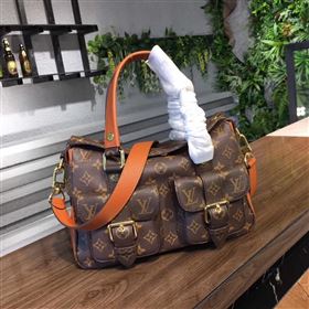 Replica M43481 LV Louis Vuitton Manhattan Bag Monogram Tote Handbag Orange 6719 [LV1394] 38900 : Purse Valley,Designer Replica Handbags,Premium Replica Handbags at PurseValley