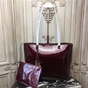 Replica LV Louis Vuitton Long Beach MM Handbag Monogram Patent Leather Bag M90475 Wine 6871 [LV1546] 38900 : Purse Valley,Designer Replica Handbags,Premium Replica Handbags at PurseValley